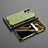 Silicone Transparent Frame Case Cover 360 Degrees AM3 for Realme 9i 5G Green
