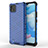 Silicone Transparent Frame Case Cover 360 Degrees AM3 for Realme C11 (2021) Blue