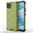 Silicone Transparent Frame Case Cover 360 Degrees AM3 for Realme C11 (2021) Green