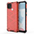 Silicone Transparent Frame Case Cover 360 Degrees AM3 for Realme C21 Red