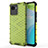 Silicone Transparent Frame Case Cover 360 Degrees AM3 for Realme C30 Green