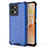 Silicone Transparent Frame Case Cover 360 Degrees AM3 for Realme C31 Blue