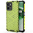 Silicone Transparent Frame Case Cover 360 Degrees AM3 for Realme C35 Green