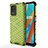 Silicone Transparent Frame Case Cover 360 Degrees AM3 for Realme Q3 5G Green