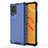 Silicone Transparent Frame Case Cover 360 Degrees AM3 for Vivo iQOO 7 5G Blue