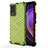 Silicone Transparent Frame Case Cover 360 Degrees AM3 for Vivo V21 5G Green