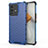 Silicone Transparent Frame Case Cover 360 Degrees AM3 for Vivo V23 Pro 5G Blue