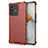 Silicone Transparent Frame Case Cover 360 Degrees AM3 for Vivo V23 Pro 5G Red
