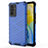 Silicone Transparent Frame Case Cover 360 Degrees AM3 for Vivo V23e 5G Blue