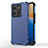 Silicone Transparent Frame Case Cover 360 Degrees AM3 for Vivo V25 5G Blue