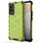 Silicone Transparent Frame Case Cover 360 Degrees AM3 for Vivo X60 Pro 5G Green