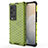 Silicone Transparent Frame Case Cover 360 Degrees AM3 for Vivo X60 Pro+ Plus 5G Green