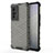 Silicone Transparent Frame Case Cover 360 Degrees AM3 for Vivo X70 5G Black