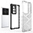 Silicone Transparent Frame Case Cover 360 Degrees AM3 for Vivo X70 Pro+ Plus 5G
