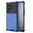 Silicone Transparent Frame Case Cover 360 Degrees AM3 for Vivo X80 Pro 5G Blue