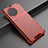 Silicone Transparent Frame Case Cover 360 Degrees AM3 for Vivo X90 5G Red