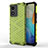 Silicone Transparent Frame Case Cover 360 Degrees AM3 for Vivo Y02S Green