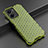 Silicone Transparent Frame Case Cover 360 Degrees AM3 for Vivo Y16 Green