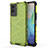 Silicone Transparent Frame Case Cover 360 Degrees AM3 for Vivo Y72t Green