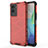 Silicone Transparent Frame Case Cover 360 Degrees AM3 for Vivo Y72t Red