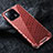 Silicone Transparent Frame Case Cover 360 Degrees AM3 for Xiaomi Mi 13 5G Red