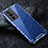 Silicone Transparent Frame Case Cover 360 Degrees AM3 for Xiaomi Poco F5 Pro 5G Blue