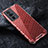 Silicone Transparent Frame Case Cover 360 Degrees AM3 for Xiaomi Poco F5 Pro 5G Red