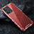 Silicone Transparent Frame Case Cover 360 Degrees AM3 for Xiaomi Poco X5 5G Red