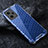 Silicone Transparent Frame Case Cover 360 Degrees AM3 for Xiaomi Redmi K50i 5G Blue