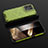 Silicone Transparent Frame Case Cover 360 Degrees AM3 for Xiaomi Redmi Note 13 5G Green