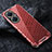 Silicone Transparent Frame Case Cover 360 Degrees AM4 for Huawei Nova 11i Red