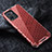 Silicone Transparent Frame Case Cover 360 Degrees AM4 for Realme 10 5G Red