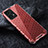 Silicone Transparent Frame Case Cover 360 Degrees AM4 for Realme 9 5G Red