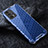 Silicone Transparent Frame Case Cover 360 Degrees AM4 for Realme GT 5G Blue