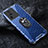 Silicone Transparent Frame Case Cover 360 Degrees AM4 for Vivo iQOO Neo7 5G Blue