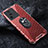 Silicone Transparent Frame Case Cover 360 Degrees AM4 for Vivo iQOO Neo7 SE Red