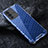 Silicone Transparent Frame Case Cover 360 Degrees AM4 for Vivo V23 5G Blue