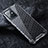 Silicone Transparent Frame Case Cover 360 Degrees AM4 for Vivo Y55s 5G Gray