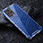 Silicone Transparent Frame Case Cover 360 Degrees AM4 for Vivo Y73 (2021) Blue