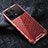 Silicone Transparent Frame Case Cover 360 Degrees AM4 for Xiaomi Redmi K70 5G Red