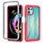 Silicone Transparent Frame Case Cover 360 Degrees for Motorola Moto Edge 20 Lite 5G