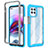 Silicone Transparent Frame Case Cover 360 Degrees for Motorola Moto Edge S 5G