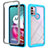 Silicone Transparent Frame Case Cover 360 Degrees for Motorola Moto G10