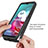 Silicone Transparent Frame Case Cover 360 Degrees for Motorola Moto G10 Power