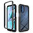 Silicone Transparent Frame Case Cover 360 Degrees for Motorola Moto G31 Black
