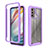 Silicone Transparent Frame Case Cover 360 Degrees for Motorola Moto G60