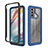 Silicone Transparent Frame Case Cover 360 Degrees for Motorola Moto G60