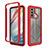 Silicone Transparent Frame Case Cover 360 Degrees for Motorola Moto G60