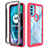 Silicone Transparent Frame Case Cover 360 Degrees for Motorola Moto G71 5G