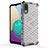 Silicone Transparent Frame Case Cover 360 Degrees for Samsung Galaxy M02